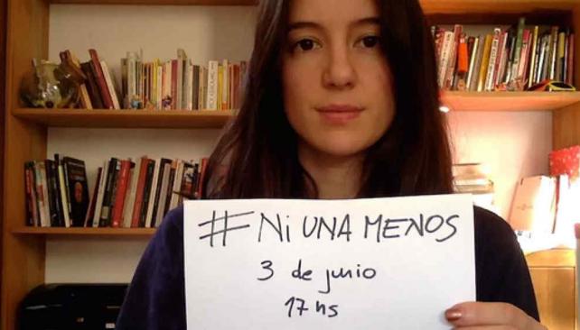 Malena Pichot, una de las tantas figuras que se sumaron a la campaña contra la violencia de género.